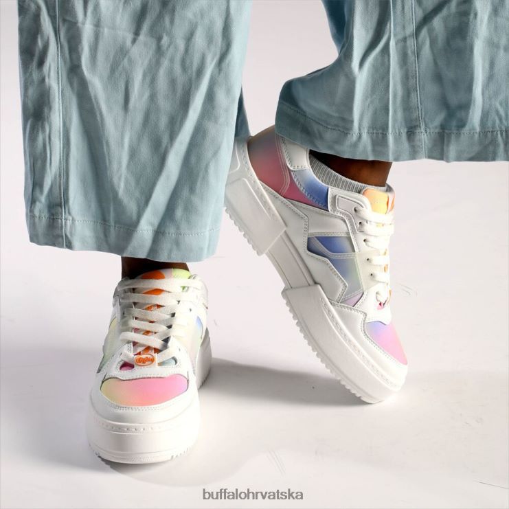 tie-dye koraljna/zelena Buffalo rse v2 tenisice niske veganske |tenisice TDD6T56